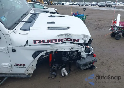 2021 Jeep Wrangler Unlimited Rubicon 4X4 z USA, uszkodzony, nr VIN 1C4HJXFG2MW563261